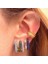 JQH0070-SS-2 Tıande Altın Kaplama Kulak Manşetleri Küpe Kadınlar Için Renkli Zirkon Sahte Piercing Kadın Hoop Earringarty Takı (Yurt Dışından) 3