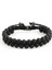 No.4 Boyutu Hıyong Doğal Taş Boncuk Bilezik Çift Sıralı Ayarlanabilir Örgülü Halat Siyah Mat Kaplan Gözü Yoga Boncuk Bilezik Pulseira (Yurt Dışından) 3