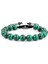 No.4 Boyutu Hıyong Doğal Taş Boncuk Bilezik Çift Sıralı Ayarlanabilir Örgülü Halat Siyah Mat Kaplan Gözü Yoga Boncuk Bilezik Pulseira (Yurt Dışından) 4