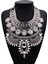 Gümüş Yeni Antik Kristal Cevheri Gerdanlık Lüks Gelin Taklidi Vintage Maxi Bildirimi Kolye Yaka Kadın Bijoux Aksesuar (Yurt Dışından) 1