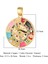 VC056X3 3pcslot Nazar Emaye Yonca Kuşburnu Zirkon Kolye Moda Kalp Pirinç Cz Charms Kadınlar Dıy Takı Kolye (Yurt Dışından) 3