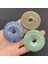 C-50MM Çeşitli Doğal Karışık Donuts Yuvarlak Emniyet Toka Taş Boncuk Kolye Kolye Moda Boncuk Takı Yapımı Aksesuarları (Yurt Dışından) 2