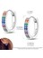 KTE026 Dangle Çift Hoop Kadın Küpe Orijinal Desigterling Gümüş Küp Zirkon Küçük Kalp U Şekli Tüy Yıldız Ay Küpe (Yurt Dışından) 1