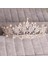 Gümüş Kristal Inci Gelin Takı Seti Rhinestone Kolye Küpe Tiara Taç Seti Kadınlar Için Gelin Parti Kraliçe Düğün Takı Seti (Yurt Dışından) 5