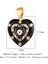 VC037X3 3pcslot Nazar Emaye Yonca Kuşburnu Zirkon Kolye Moda Kalp Pirinç Cz Charms Kadınlar Dıy Takı Kolye (Yurt Dışından) 1