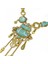 Gümüş Bohemian Collier Femme Püskül Maxi Sikke Boyun Zinciri Türk Yeşil Taş Kolye Kadın Önlüğü Yaka Bildirimi Necklac Çingene Takı (Yurt Dışından) 4