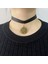 XL1639 Yennefer Siyah Deri Gerdanlık Madalyon Kolye Kolye Sihirbazı 3 Vahşi Av Oyunu Takı Gotik Kolye Kadın Parti Cosplay (Yurt Dışından) 1