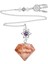 Carnelian Doğal Ametist Kolye Reik Mineraller Sarkaç David'in Yıldızı Dreamcatcher Kehanet Biolocation Meditasyon Aracı (Yurt Dışından) 1