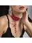 S01 Gotik Inci ve Kanlı Ccb Boncuk Kısa Gerdanlık Kolye Kadınlar Için Punk Katmanlı Boncuklu Zincir Kolye Yaka Moda Takı (Yurt Dışından) 3
