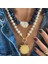 Altın Rengi Lüks Boho Retro Etnik El Yapımı Jacqueline El Düğümlü Turkuaz Dilim Ateş Topu Inci Kolye Takı Kadın Aksesuarları Için (Yurt Dışından) 5