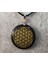 Obsidyen Doğal Obsidyen Kolye Kolye Hayat Çiçeği Sihirli Daire Kehanet Sri Yantra Triqueta Metatrone Küpü Çok Boyutlu (Yurt Dışından) 4