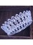 No.22 Boyutu Kristal Kraliçe Tiara Taç Düğün Gelin Pageant Diadem Gelin Tiaras ve Taçlar Başlığı Kadın Saç Takı Aksesuarları (Yurt Dışından) 2