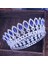 No.22 Boyutu Kristal Kraliçe Tiara Taç Düğün Gelin Pageant Diadem Gelin Tiaras ve Taçlar Başlığı Kadın Saç Takı Aksesuarları (Yurt Dışından) 3