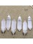 1 Bilgisayar Doğal Mineral Alçı Kolye Tel Büküm Spiral Çift Nokta Charms Taş Kuvars Taç Çakra Şifa Meditasyon Kadın Takı (Yurt Dışından) 1