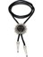 No.5 Boyutu Bolo Yeni Varış Siyah Sihirli Pentagram Bolo Kravat Trendy Steampunk Pentagram Cam Kubbe Slayt Kolye Kovboy Bolo Kravat (Yurt Dışından) 5