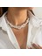 NO.14571 Boyutu Ailodo Inci Gerdanlık Kolye Kadın Kızlar Için Zarif Çok Katmanlı Parti Düğün Bildirimi Kolye Collier Femme Moda Takı (Yurt Dışından) 2