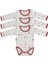 Çocuk Body 3'Lü Çıtçıtlı Uzun Kollu - 2 - 3 - 4 Yaş - Bordo 2