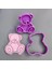 N0047 Ayı 9cm Stili Güzel Oturan Bebek Ayı Kurabiye Kesici ve Bebek Doğum Günü Için Pul Fondan Pasta Süsleme Cupcake Top Cakepop Lolipop (Yurt Dışından) 1