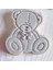 N0047 Ayı 9cm Stili Güzel Oturan Bebek Ayı Kurabiye Kesici ve Bebek Doğum Günü Için Pul Fondan Pasta Süsleme Cupcake Top Cakepop Lolipop (Yurt Dışından) 2