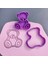 N0047 Ayı 9cm Stili Güzel Oturan Bebek Ayı Kurabiye Kesici ve Bebek Doğum Günü Için Pul Fondan Pasta Süsleme Cupcake Top Cakepop Lolipop (Yurt Dışından) 5