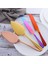 Gökkuşağı Tarzı Paslanmaz Çelik Kek Kürek Kesici Set Peynir Pizza Pasta Pasta Spatulaları Sunuculu Altın Ekmek Bıçağı Pişirme Pişirme Aracı (Yurt Dışından) 2