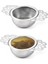 Açık Yeşil Tarzı Alt Fincan ile Paslanmaz Çelik 6.5cm Çay Süzgeci Çift Saplı Toplu Çay Baharat Filtresi Yeniden Kullanılabilir Çay Süzgeci Çaydanlık Aksesuarları (Yurt Dışından) 3