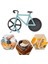 B05 Stili Bisiklet Pizza Kesici Tekerlek Paslanmaz Çelik Bisiklet Rulo Pizza Chopper Dilimleme Mutfak Gadget Bıçakları Waffle Çerezler Için Tekerlek Kullanımı (Yurt Dışından) 2