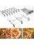 7 Tekerlek Stili Pizza Kek Pişirme Araçları Pizza Kesiciler Çok Işlevli Esnek Paslanmaz Çelik Tekerlek Hamur Bölücü Kesici Rulo Mutfak (Yurt Dışından) 3