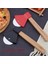 Kırmızı Stil Balta Ahşap Saplı Pizza Kesici Döner Bıçak Ev Mutfak Kesme Aleti Pizza Kesici Tekerlek Seti Bıçak Öğütücü (Yurt Dışından) 5