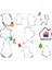 Çerez Araçları Kesici Kalıp Bisküvi Basın Buzlanma Seti Damga Kalıbı Tatlı Araçları Noel Mutfak Aletleri Lot (Yurt Dışından) 4