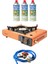 Ng 501 Çantalı Tekli Portatif Ocak + 3 Adet Kartuş +Hortum Dedantör Musluk Set 1