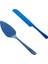 Mavi Stil Et Kek Kürek Kesici Paslanmaz Çelik Peynir Pizza Pasta Pasta Spatulaları Sunuculu Altın Ekmek Bıçağı Pişirme Pişirme Araçları (Yurt Dışından) 1