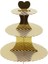 Çizgili Altın Tarzı 3 Katmanlı Kağıt Bronzlaştırıcı Kek Standı Doğum Günü Partisi Düğün Pastası Dekorasyon Kendi Başına Yap Kağıdı Zanaat Tatlı Ekran Standı Kek Araçları (Yurt Dışından) 1