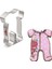 Kenıao Bebek Pijama Kurabiye Kesici Çocuklar Için x 12 cm - Bebek Duş Bisküvi Fondan Ekmek Sandviç Kalıbı - Paslanmaz Çelik (Yurt Dışından) 1