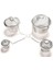 Boyut Xxl 11.5cm Stil Sıcak Dayanıklı Gümüş Yeniden Kullanılabilir Paslanmaz Örgü Bitkisel Top Çay Baharat Süzgeç Teakettle Kilitleme Çay Filtresi Demlik Baharat 4 Boyutları (Yurt Dışından) 3