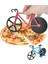 Beyaz Stil Bisiklet Pizza Kesici Bıçaklar Yapışmaz Iki Tekerlekli Bisiklet Şekli Pizza Kesme Bıçağı Tutucu Paslanmaz Çelik Pizza Aracı Mutfak (Yurt Dışından) 4