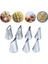 NO.521 Stili Pcset Krizantem Nozul Buzlanma G Pasta Nozulları Mutfak Gadget Pişirme Aksesuarları Pasta Dekorasyon Araçları Yapma (Yurt Dışından) 4