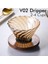 V02 Stil Damlatıcı V60 Üzerine Dökün Kahve Damlatıcı Cezve Seti 600ML Kahve Sunucusu Kahve Makinesi Demleme Fincanı V02 Cam Kahve Hunisi Damla Kahve Seti (Yurt Dışından) 1