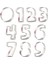 No.8 Stili Kenıao Numbers Çerez Kesici - Sayı Çocuk Bisküvi Fondan Ekmek Sandviç Kalıpları - Paslanmaz Çelik (Yurt Dışından) 2