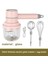 300ML Pembe Stil USB Kablosuz Elektrikli Sarımsak Doğrayıcı Ezici Çırpma Çırpma Yumurta Çırpıcı 2 Karıştırma Çubuğu ile 3 Hız Kontrolü Mutfak El Mikseri (Yurt Dışından) 1