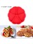 Kalp Girdap Kalıp Stili Yapışmaz Silikon Waffle Kalıp Mutfak Bakeware Kek Kalıp Makineleri Fırın Için Yüksek Sıcaklık Pişirme Seti (Yurt Dışından) 4