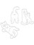3 Adet Set Stili 3D Kedi Şekli Çerez Kesiciler Kalıp Sevimli Hayvan Kitty Kedi Bakeware Çocuklar Çocuklar Için Dıy Aracı Pişirme Kalıp Kek Tatlı Dekoratörler (Yurt Dışından) 1