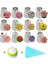 14PC Tarzı Set Silikon Dondurma G Krem Pasta Torbası 6 Paslanmaz Çelik Nozul Seti Dıy Pasta Süsleme Ipuçları Seti Mutfak Aksesuarları (Yurt Dışından) 1