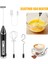 1 Takım Stili Süt Köpürtücü USB Şarj Edilebilir Elektrikli Köpük Makinesi 3 Paslanmaz Çelik Çırpma ile 3 Hız Yumurta Çırpıcı Içecek Mikseri Mini Blender (Yurt Dışından) 2