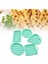 Pembe Tarzı 5 Adet Yapışmaz Gıda Sınıfı Silikon Kek Bisküvi Waffle Kalıp Bakeware Pişirme Aracı Dayanıklı Pratik Bakeware (Yurt Dışından) 5