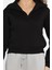 Polo Yaka Şardonlu Kadın Sweatshirt 4
