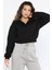 Polo Yaka Şardonlu Kadın Sweatshirt 1