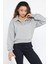 Polo Yaka Şardonlu Kadın Sweatshirt 2