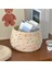 Kapaklı Küçük Halat Sepet, Kapaklı Küçük Yuvarlak Dokuma Saklama Sepeti (Yurt Dışından) 5