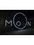 Cizgineon Moon Işıklı Neon LED Duvar Dekarasyon 2